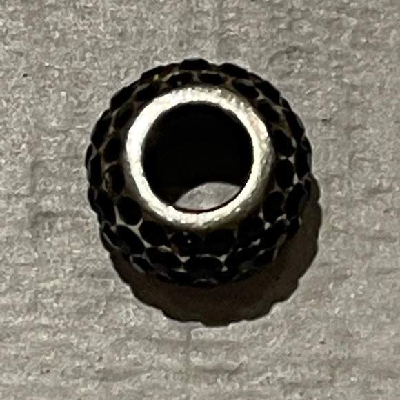 COPY - New-Brighton Silver Charm With Black Stones - Picture 5 of 5